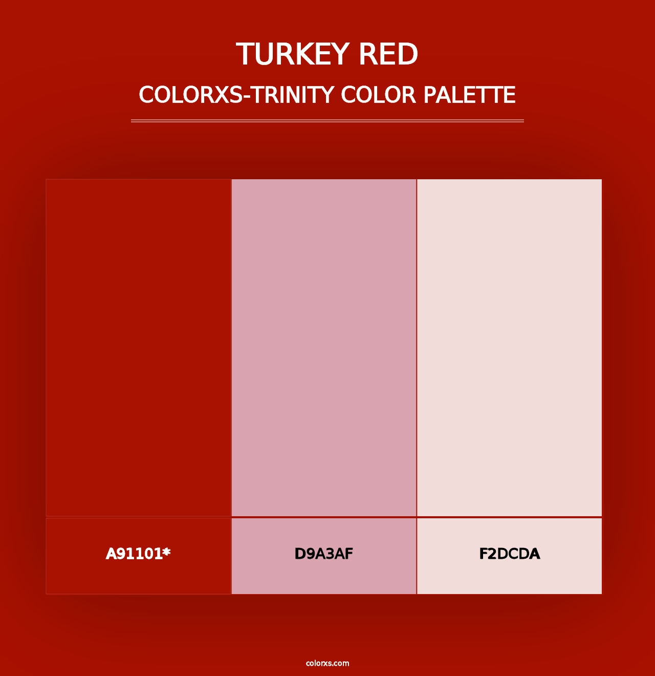 Turkey Red - Colorxs Trinity Palette