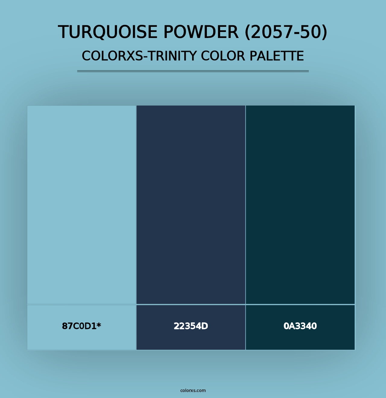 Turquoise Powder (2057-50) - Colorxs Trinity Palette