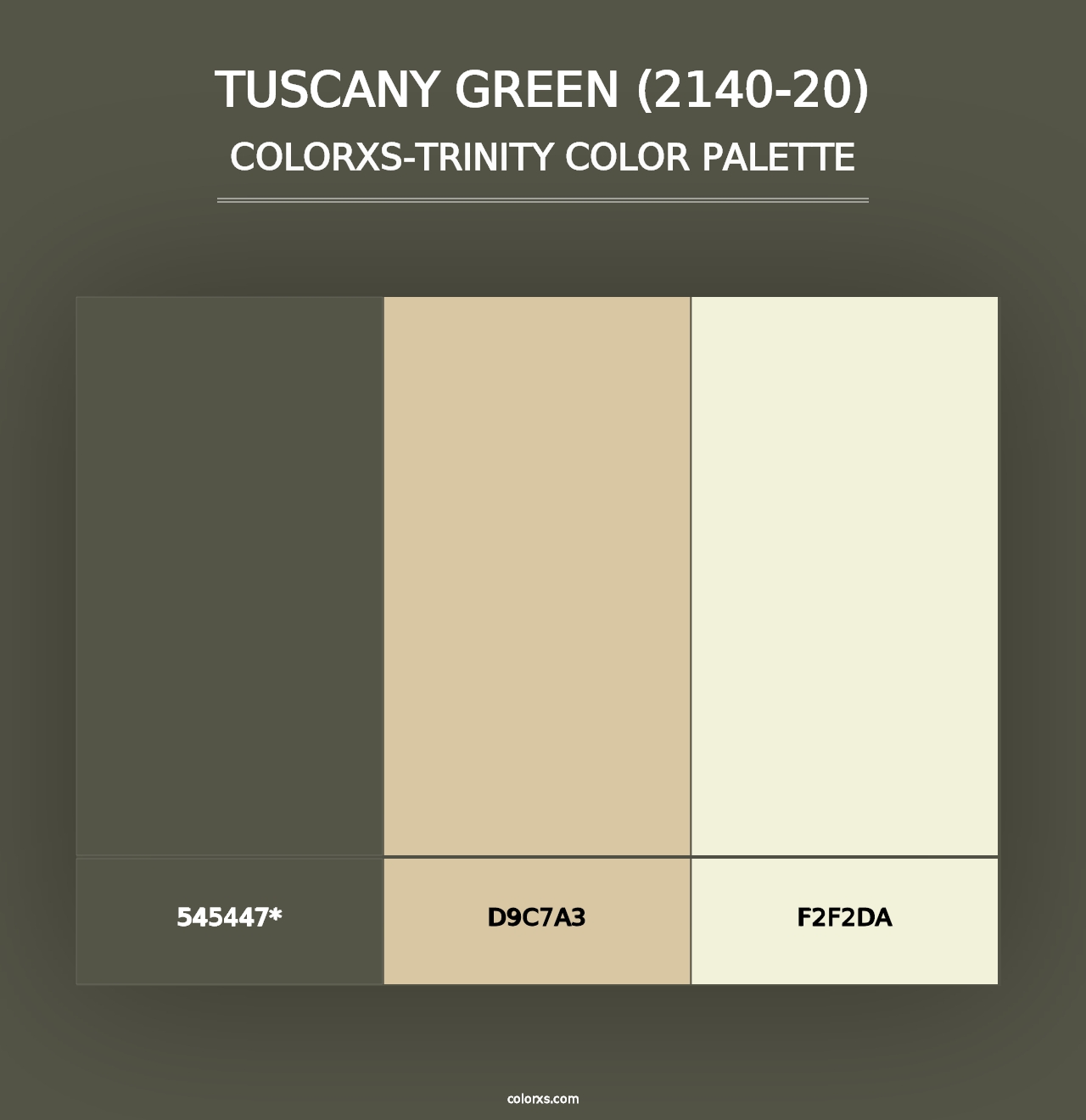 Tuscany Green (2140-20) - Colorxs Trinity Palette