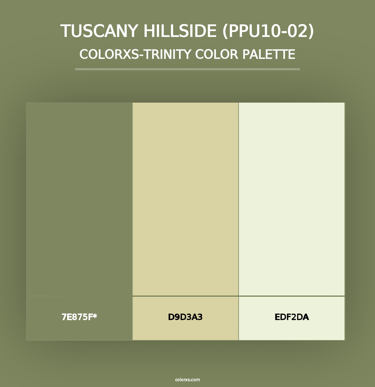 Tuscany Hillside (PPU10-02) - Colorxs Trinity Palette