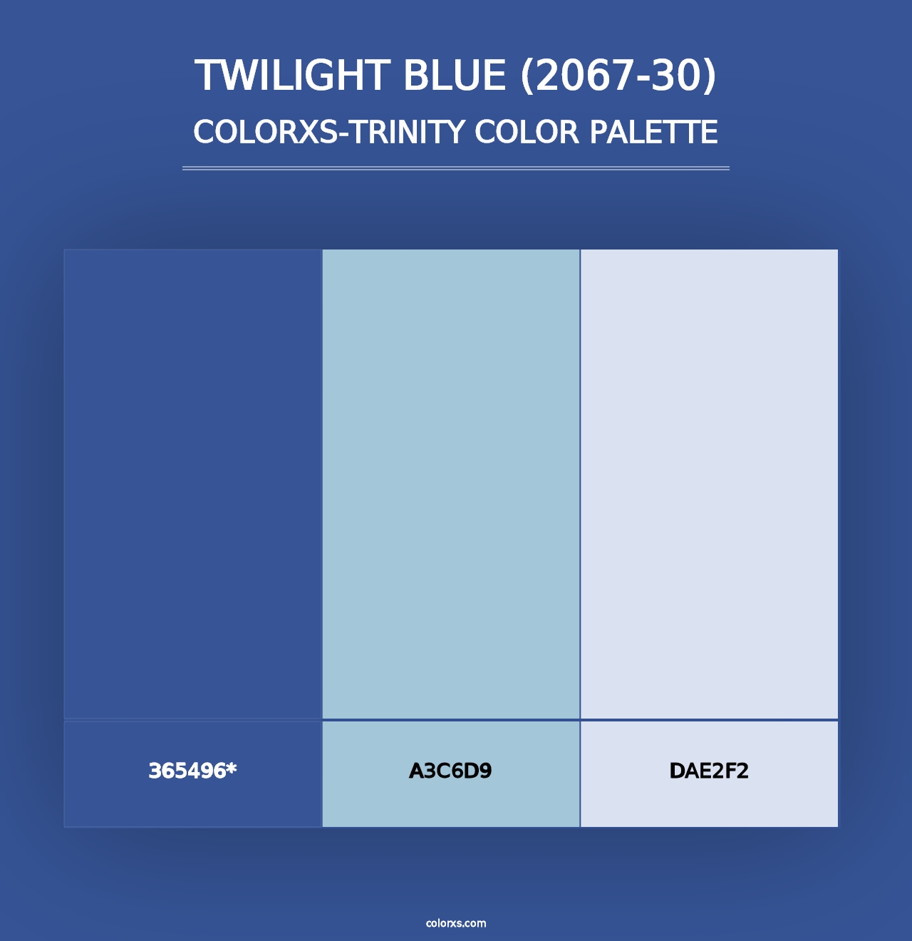 Twilight Blue (2067-30) - Colorxs Trinity Palette