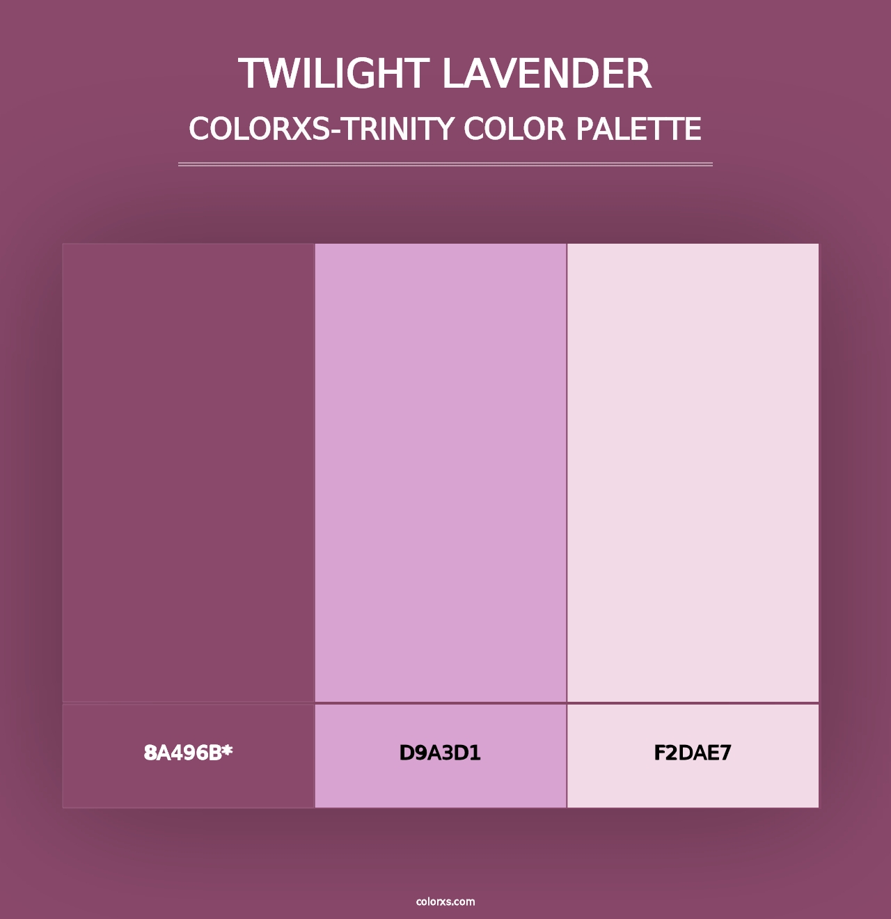 Twilight Lavender - Colorxs Trinity Palette