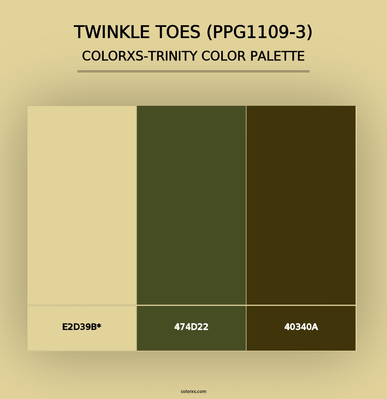 Twinkle Toes (PPG1109-3) - Colorxs Trinity Palette