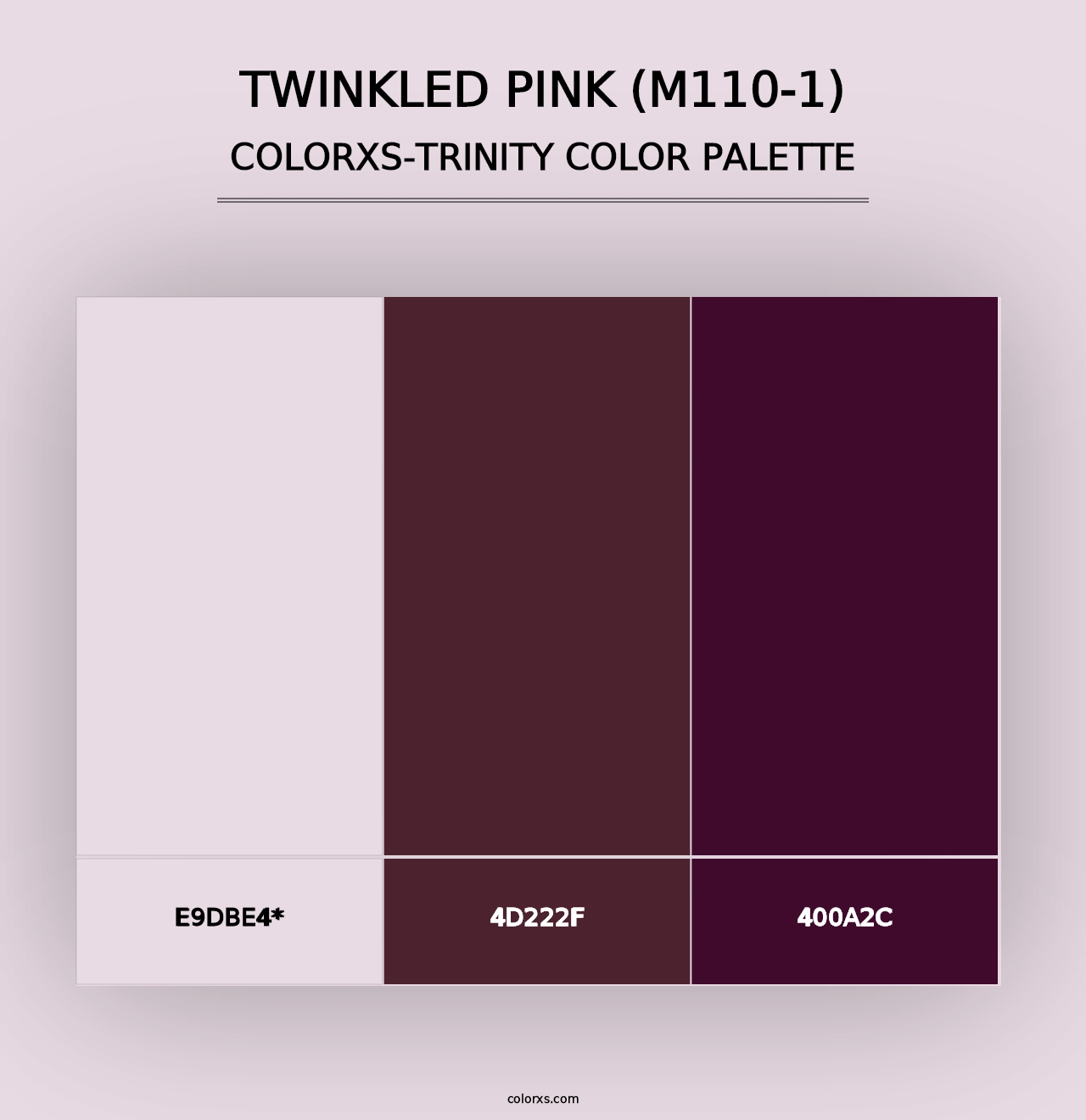 Twinkled Pink (M110-1) - Colorxs Trinity Palette