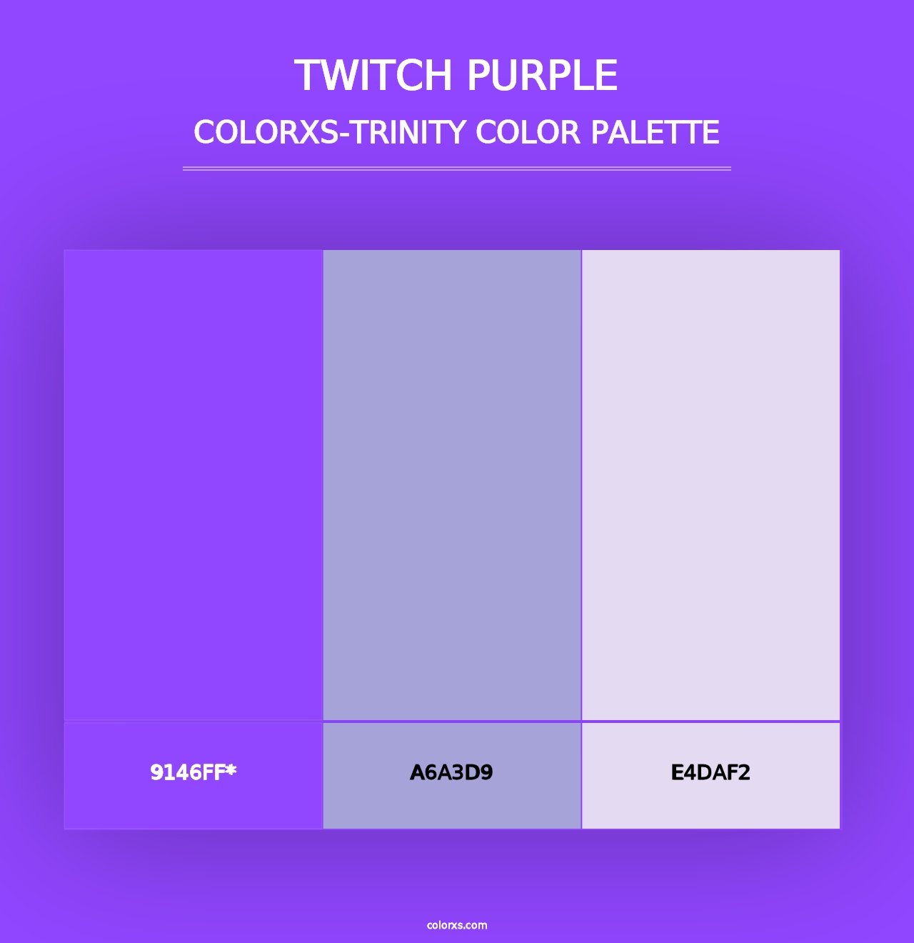 Twitch Purple - Colorxs Trinity Palette