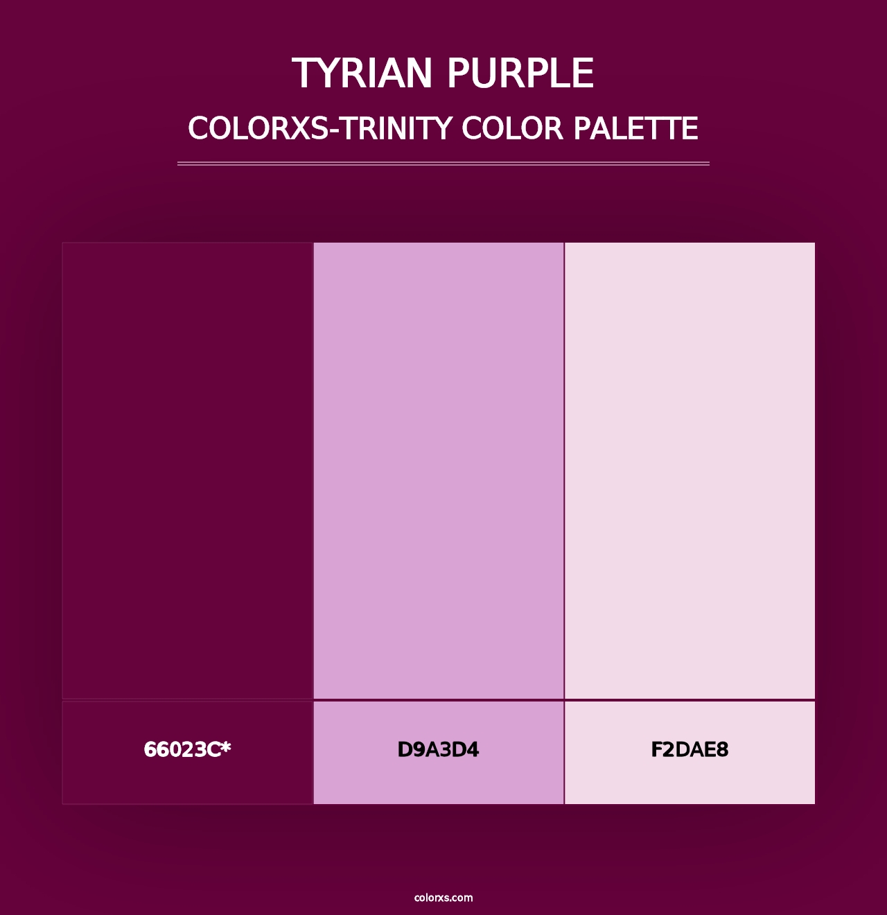 Tyrian Purple - Colorxs Trinity Palette