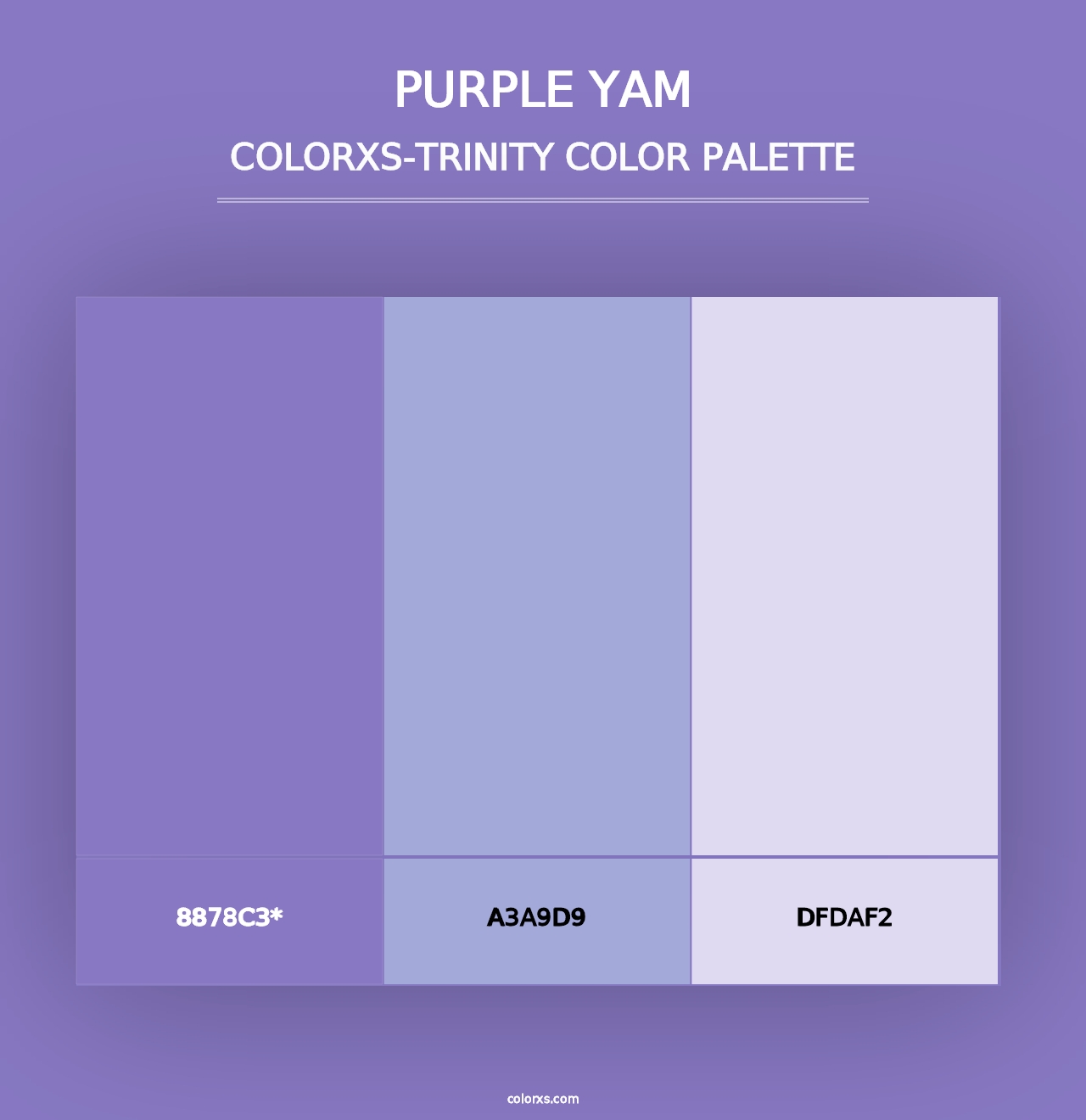 Purple Yam - Colorxs Trinity Palette