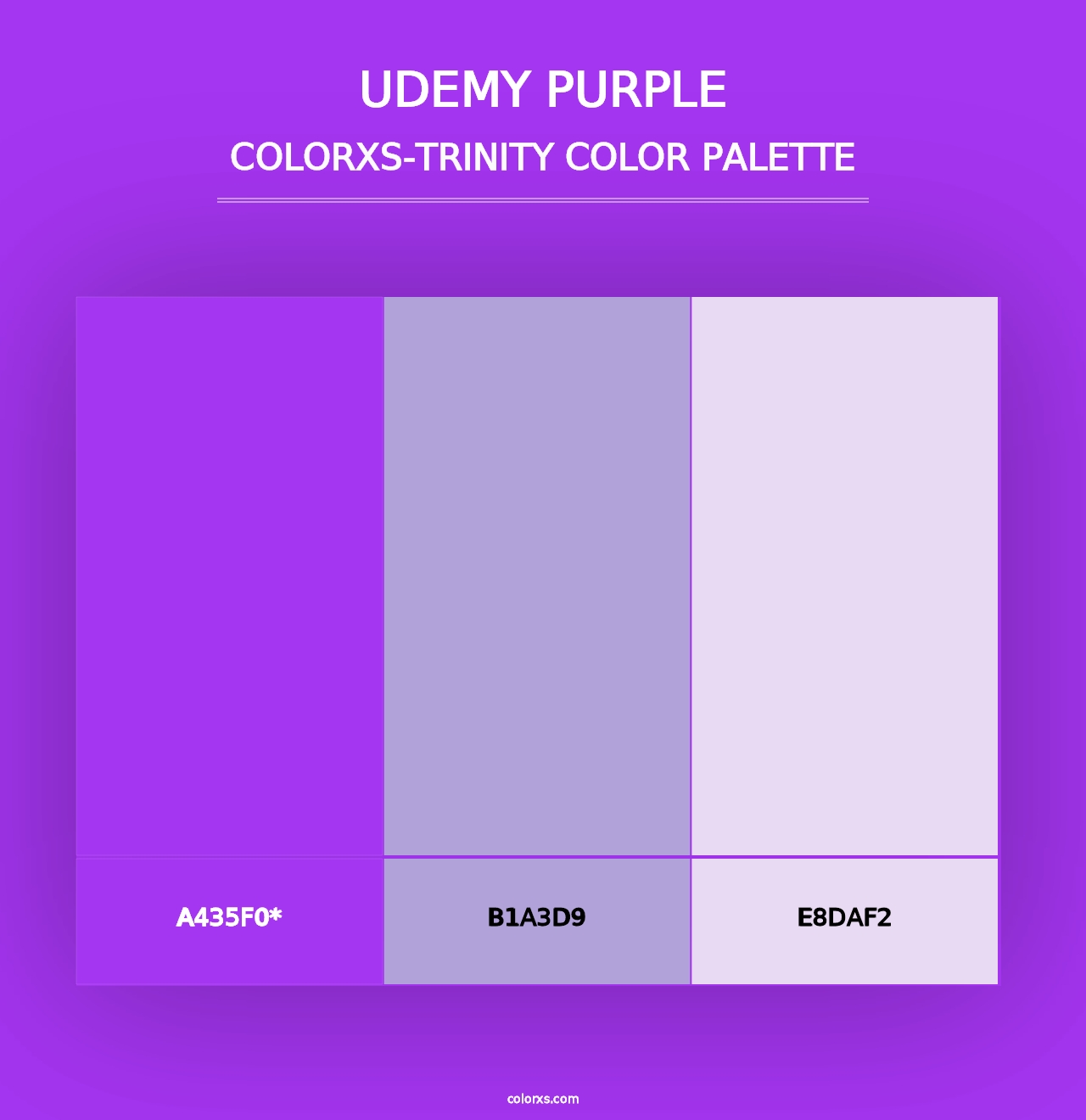 Udemy Purple - Colorxs Trinity Palette