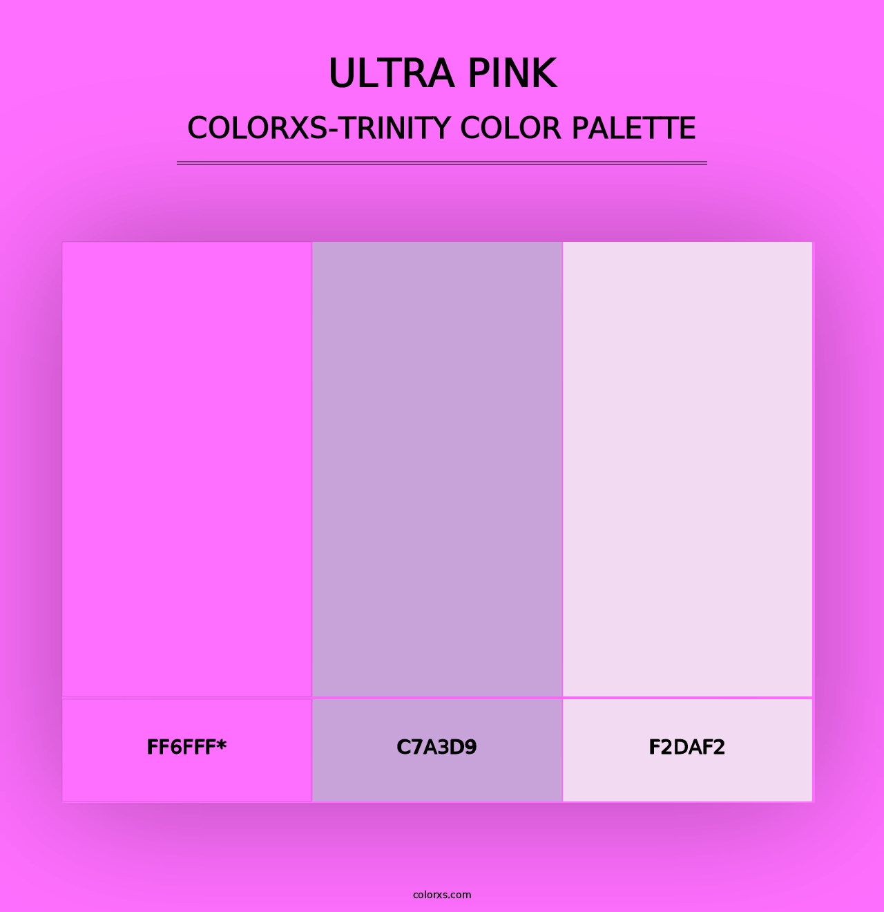 Ultra Pink - Colorxs Trinity Palette