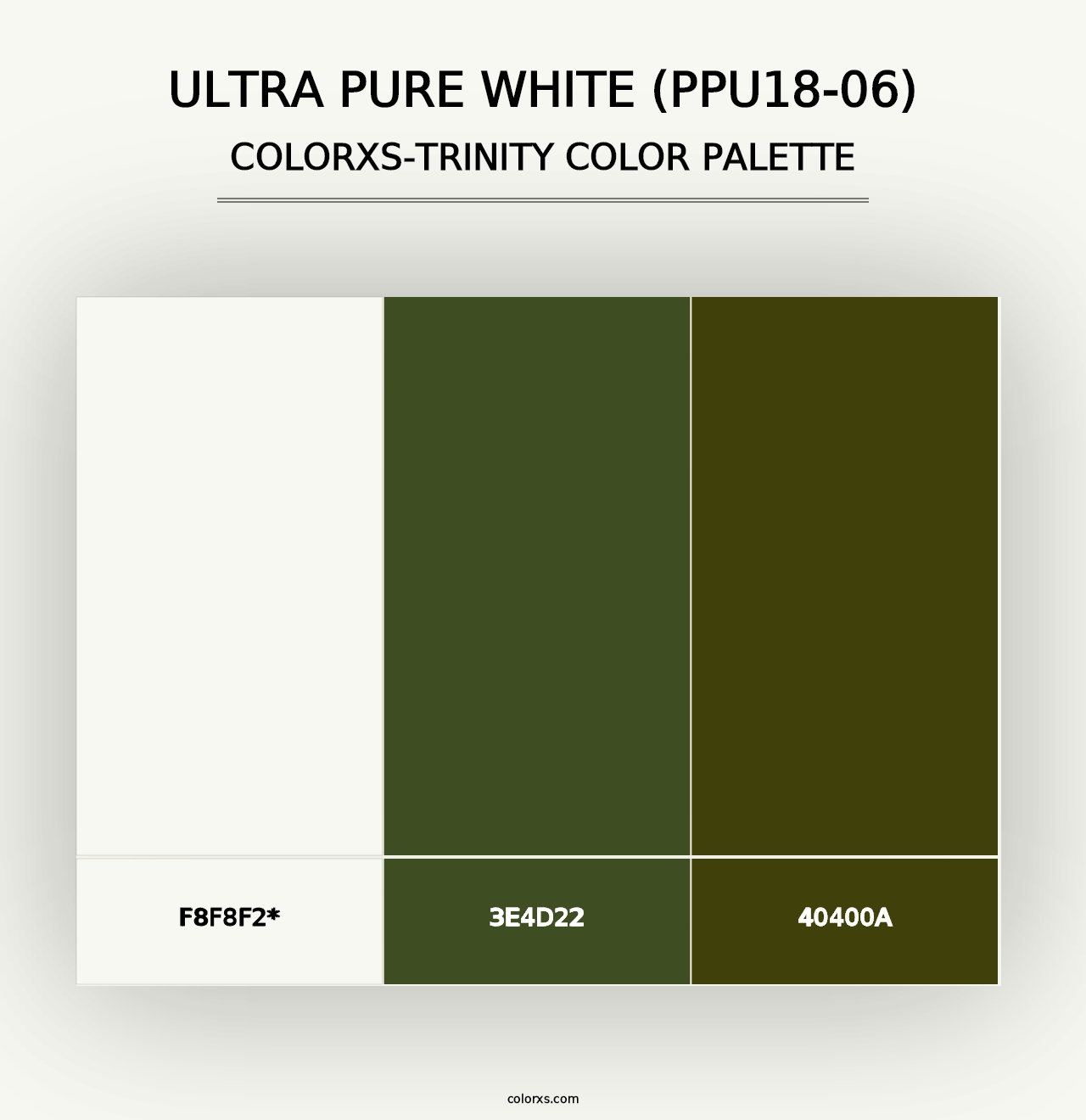 Ultra Pure White (PPU18-06) - Colorxs Trinity Palette