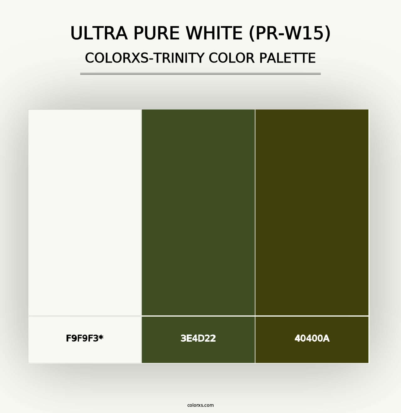 Ultra Pure White (PR-W15) - Colorxs Trinity Palette