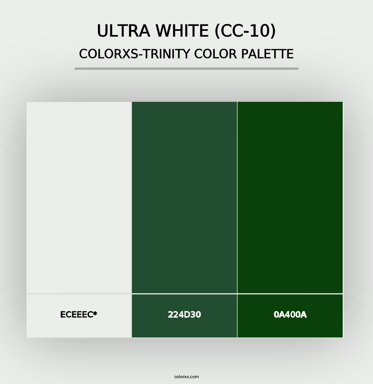 Ultra White (CC-10) - Colorxs Trinity Palette