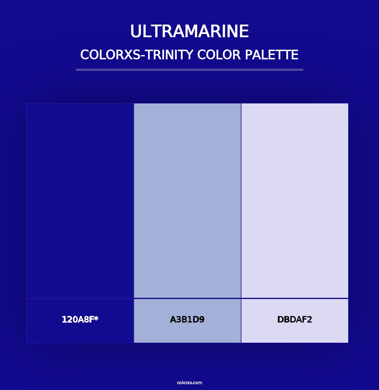 Ultramarine - Colorxs Trinity Palette