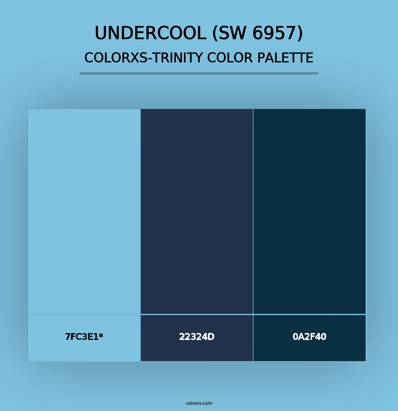 Undercool (SW 6957) - Colorxs Trinity Palette