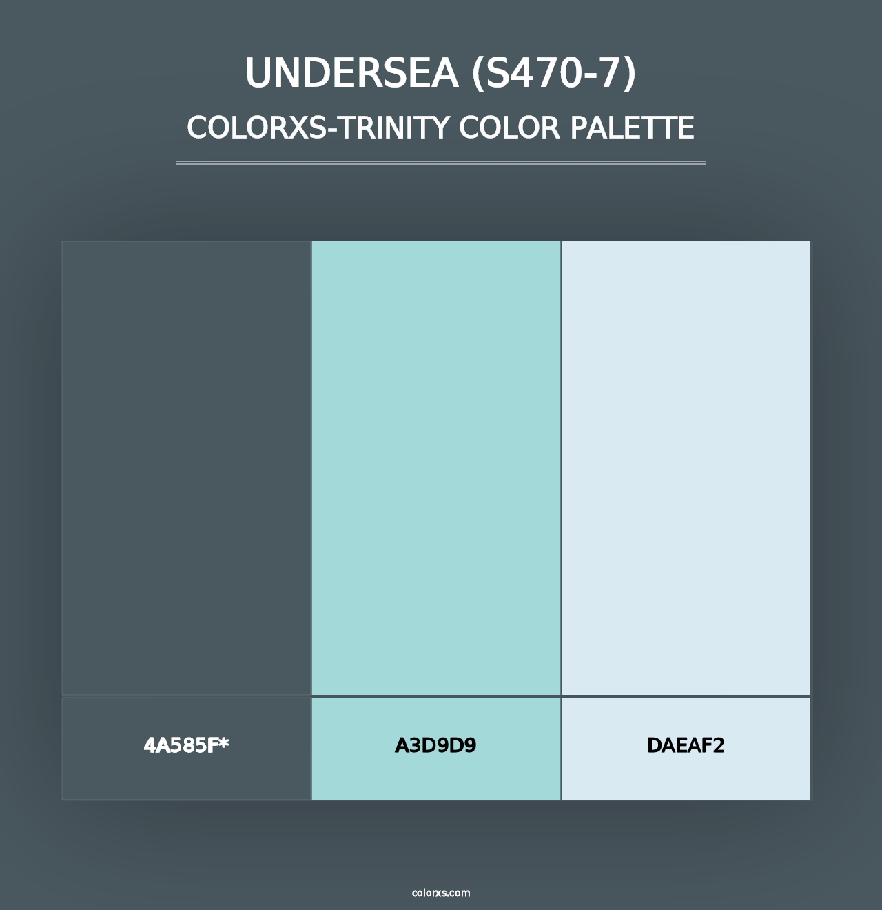 Undersea (S470-7) - Colorxs Trinity Palette