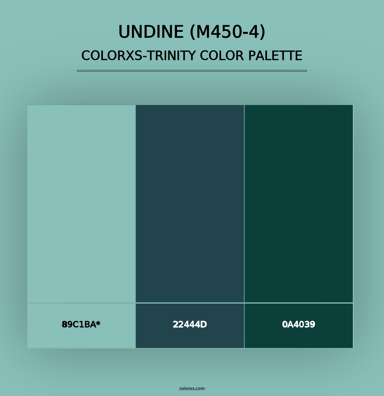 Undine (M450-4) - Colorxs Trinity Palette