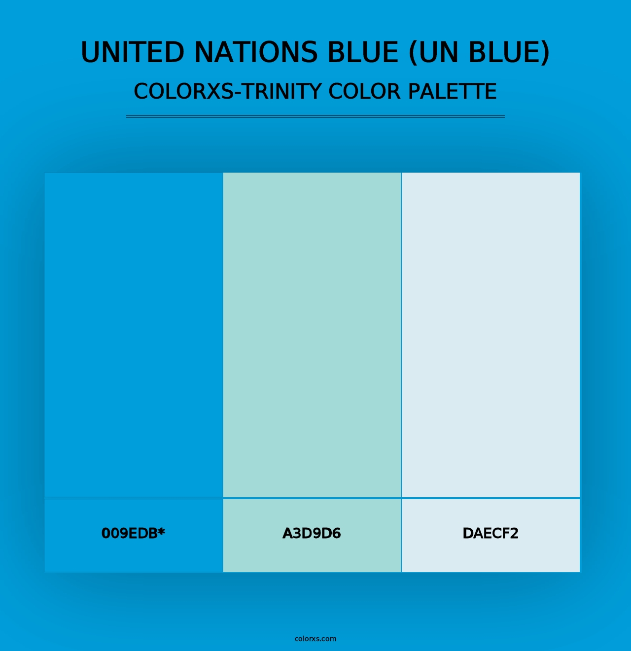 United Nations Blue (UN Blue) - Colorxs Trinity Palette