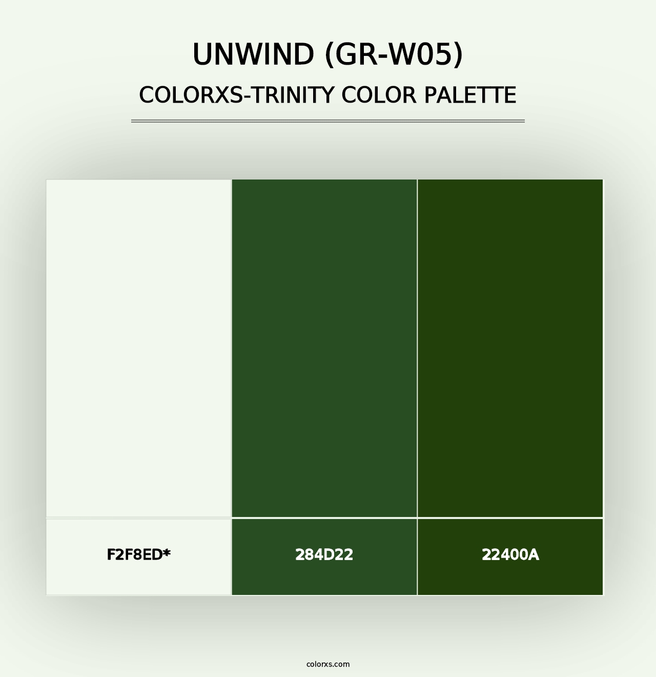 Unwind (GR-W05) - Colorxs Trinity Palette