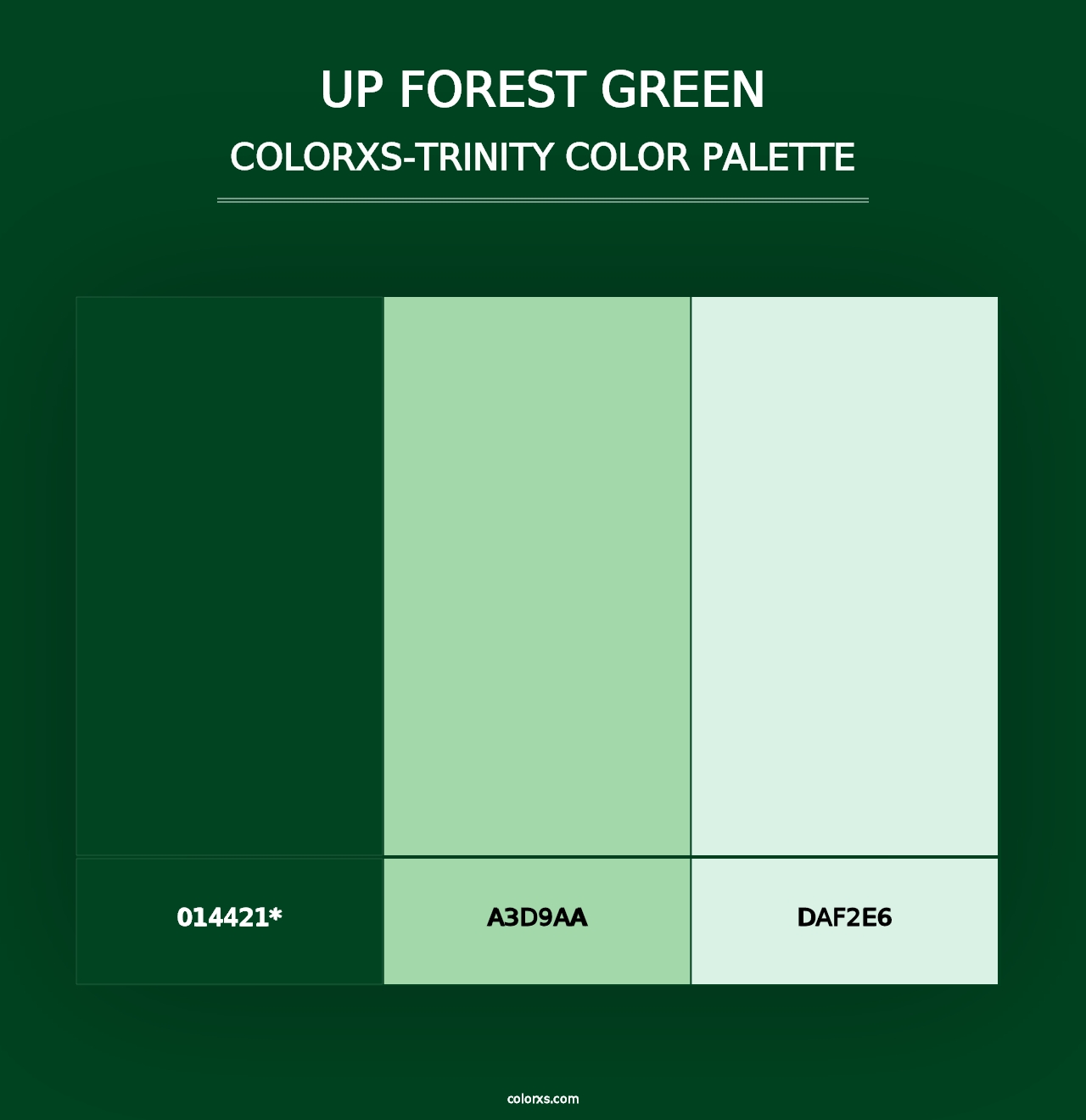 UP Forest green - Colorxs Trinity Palette