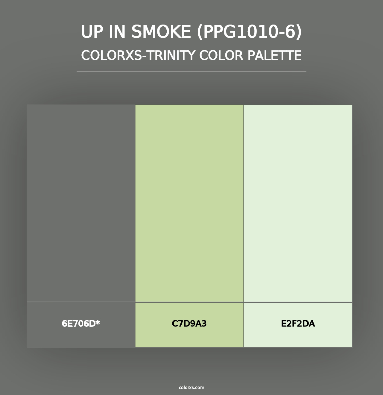 Up In Smoke (PPG1010-6) - Colorxs Trinity Palette