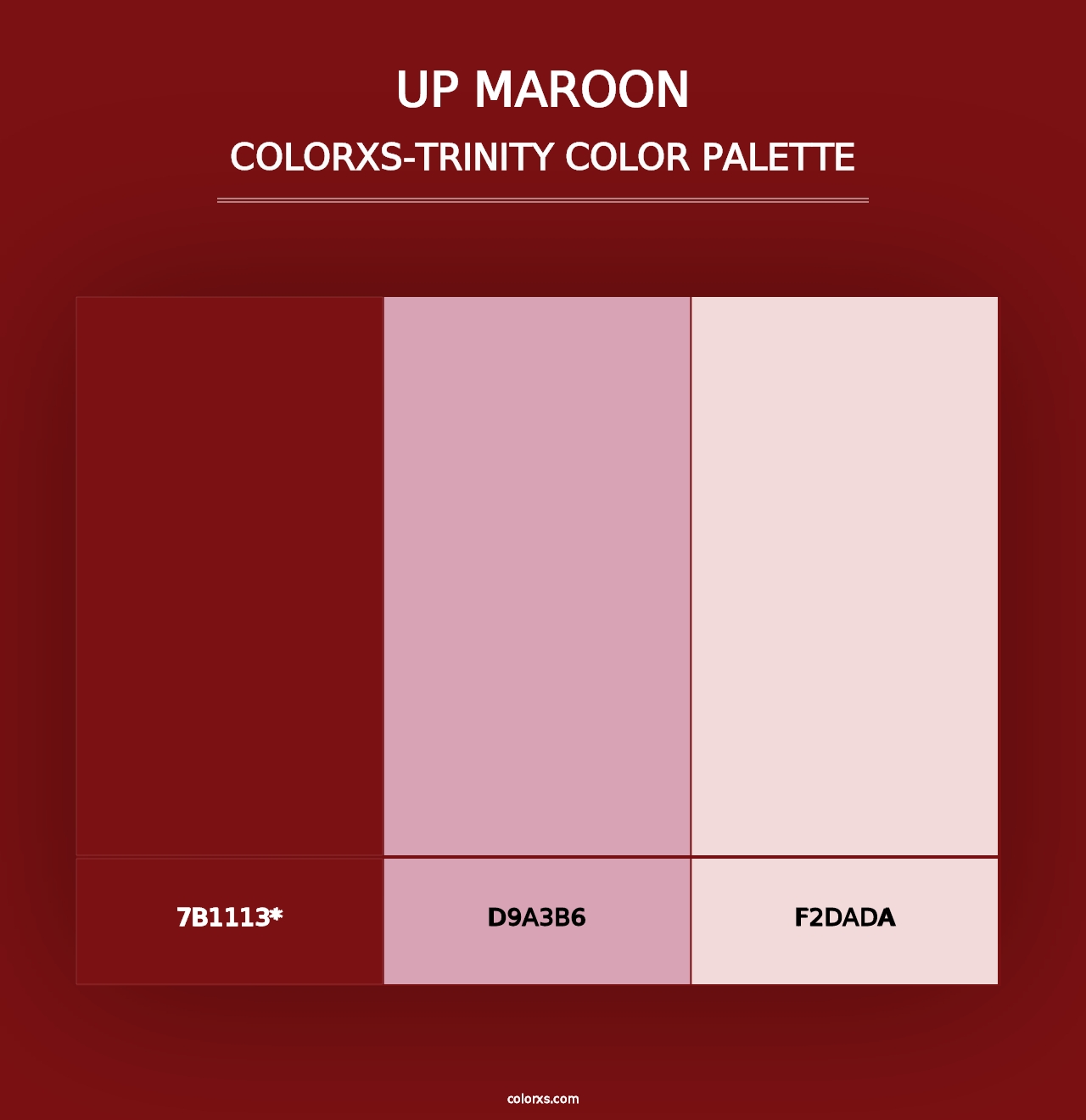 UP Maroon - Colorxs Trinity Palette