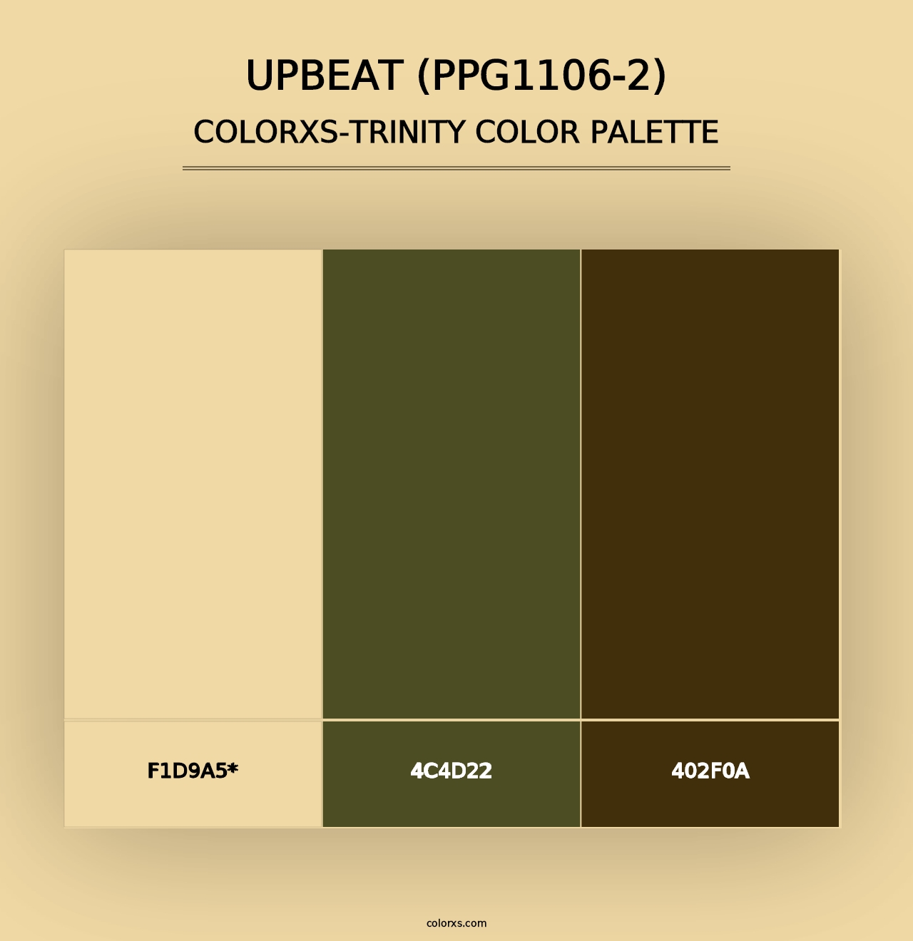 Upbeat (PPG1106-2) - Colorxs Trinity Palette