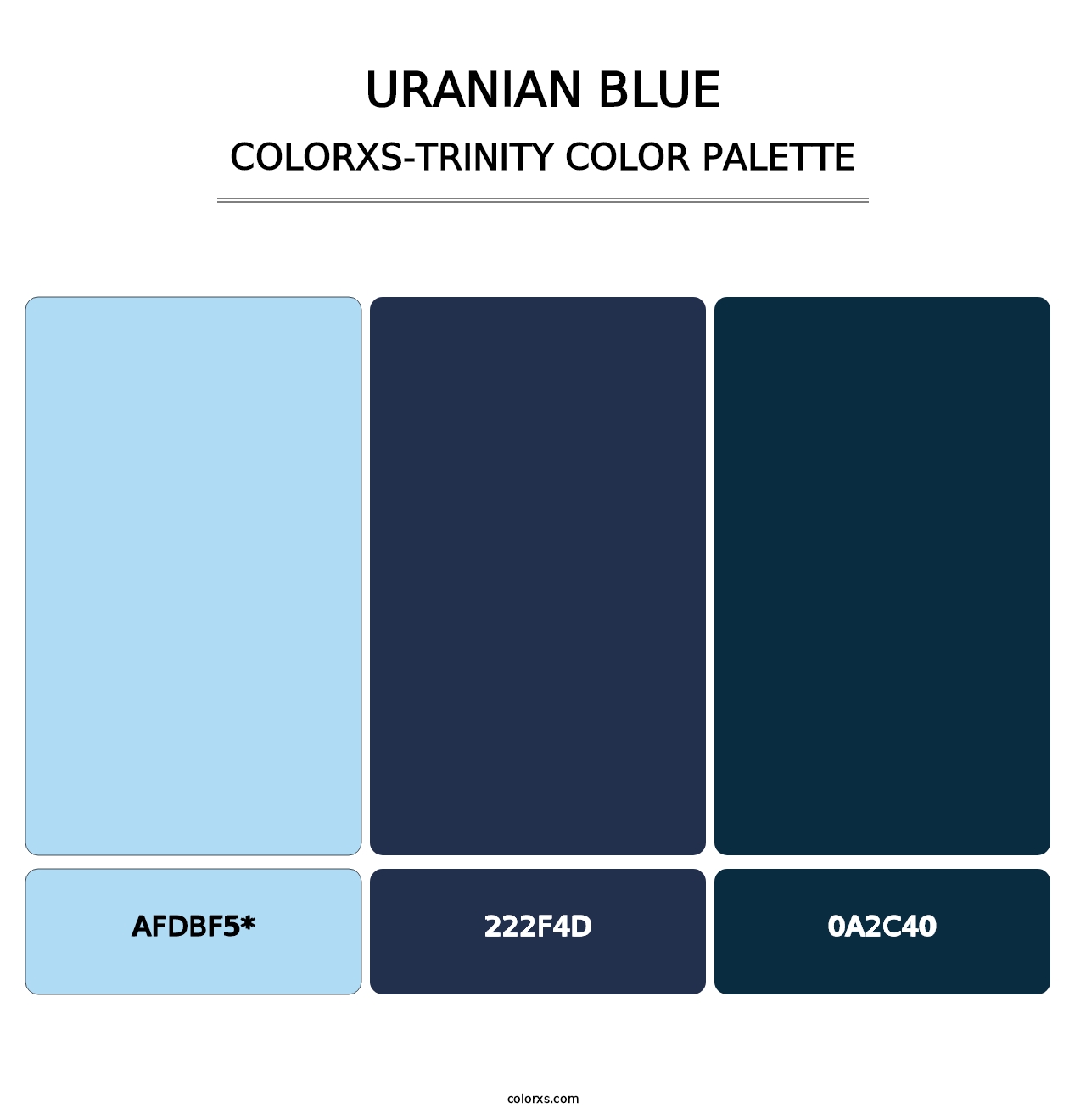 Uranian Blue - Colorxs Trinity Palette