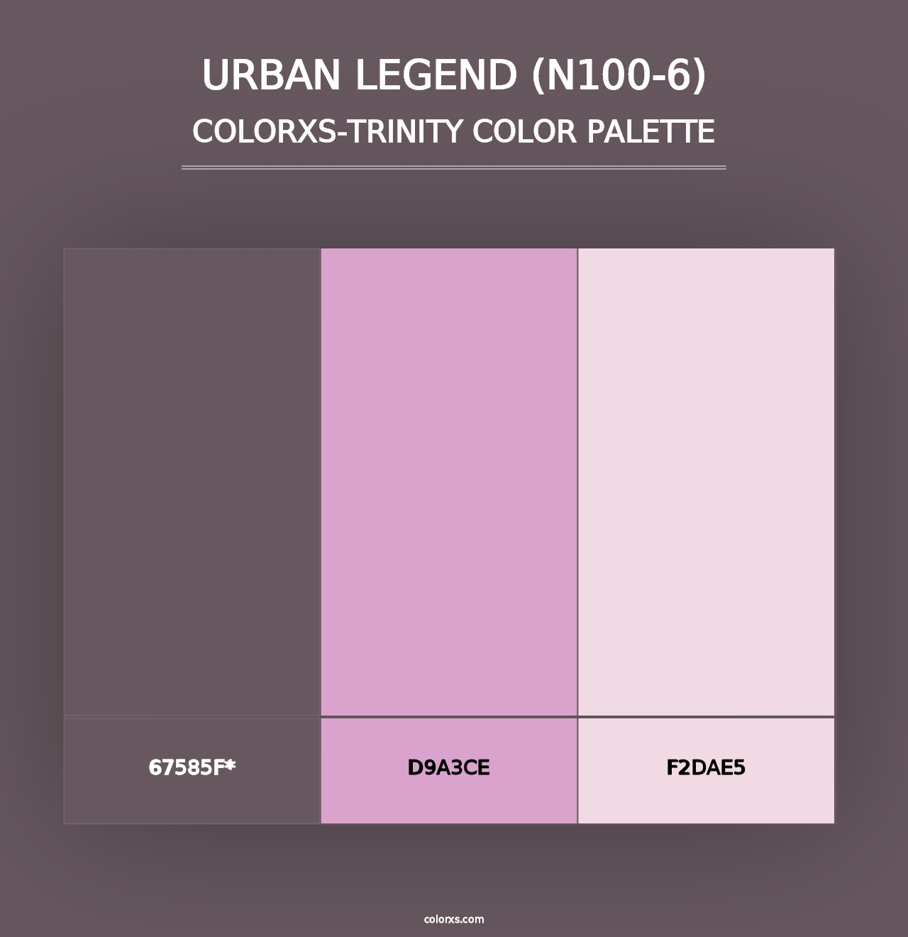 Urban Legend (N100-6) - Colorxs Trinity Palette