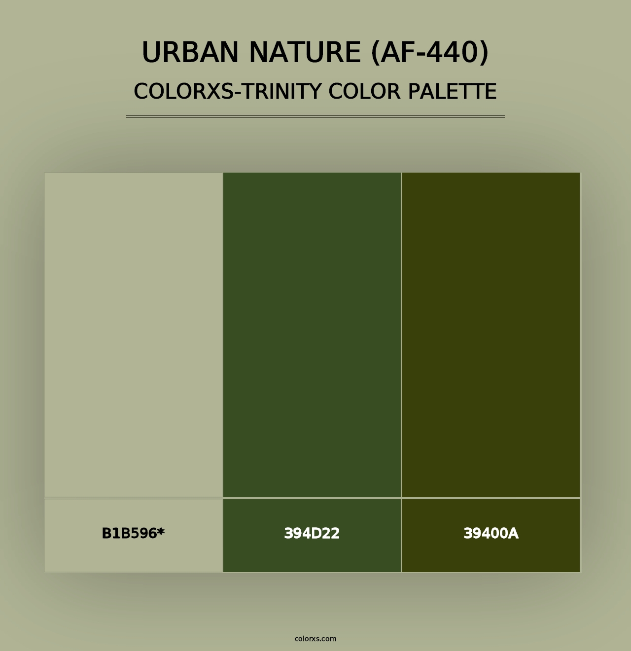 Urban Nature (AF-440) - Colorxs Trinity Palette