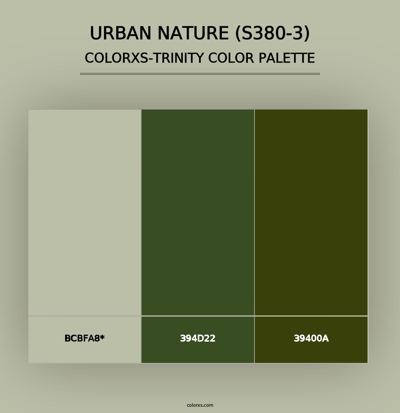 Urban Nature (S380-3) - Colorxs Trinity Palette