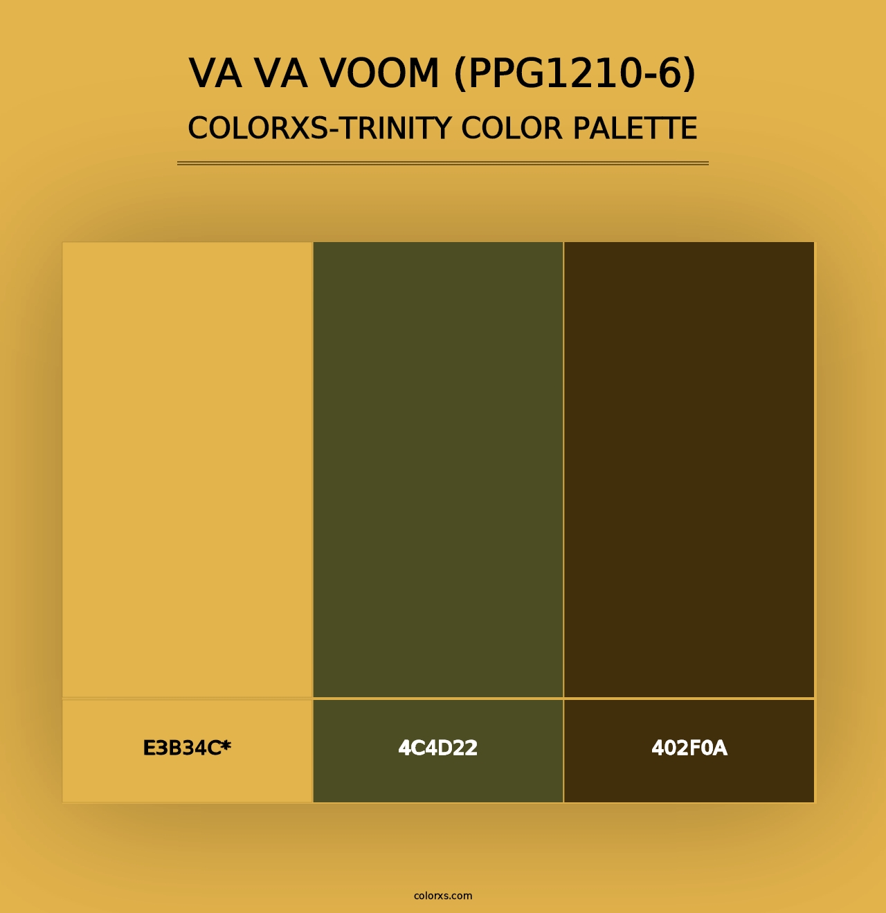 Va Va Voom (PPG1210-6) - Colorxs Trinity Palette