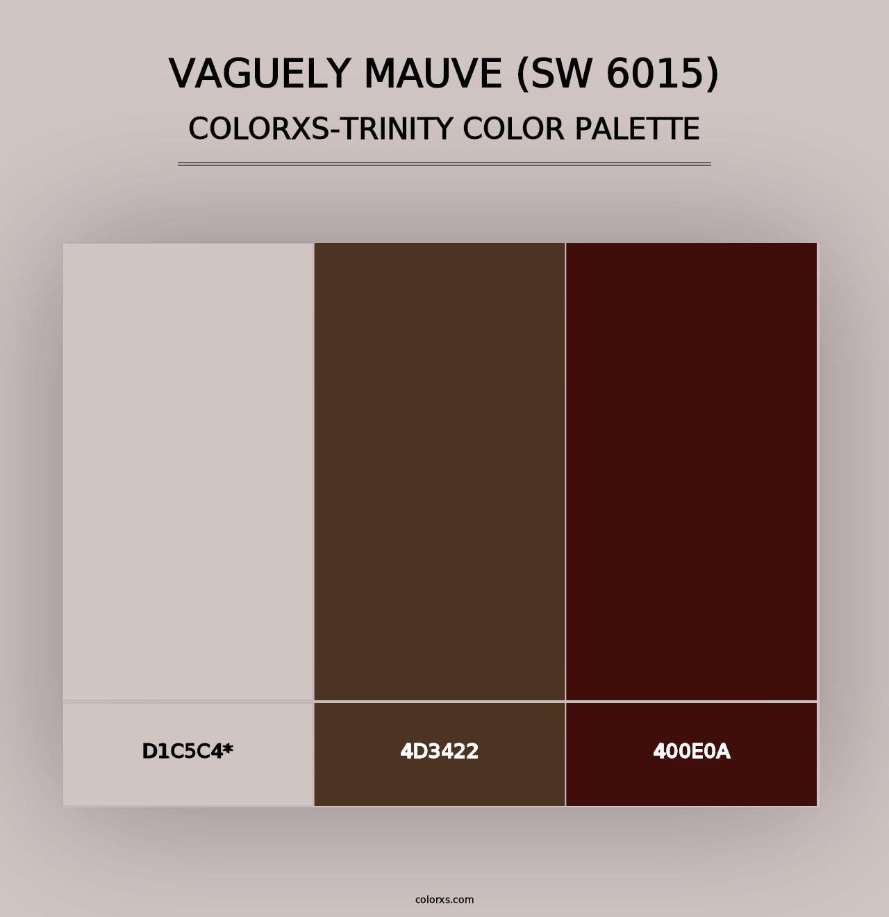 Vaguely Mauve (SW 6015) - Colorxs Trinity Palette