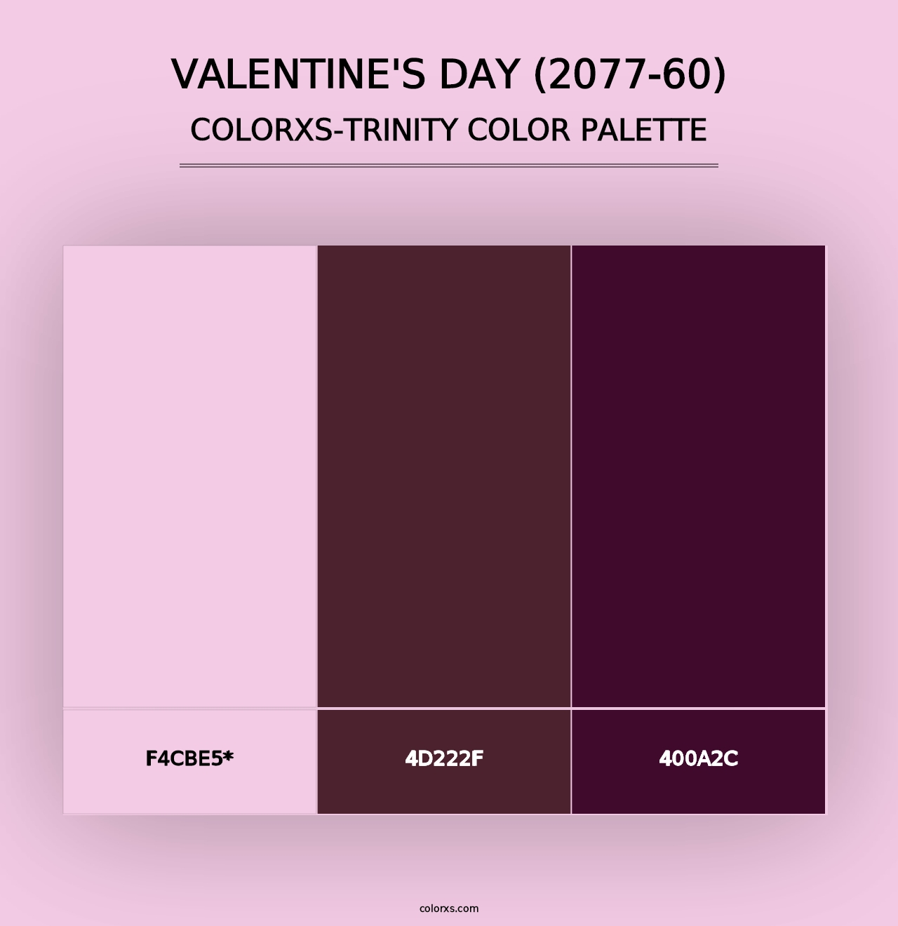 Valentine's Day (2077-60) - Colorxs Trinity Palette