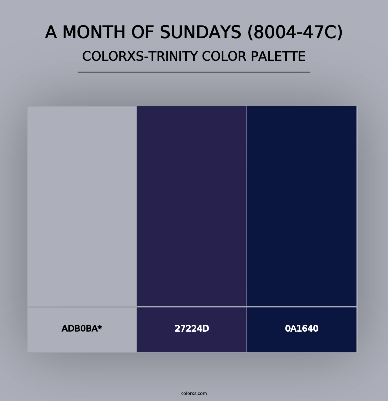 A Month of Sundays (8004-47C) - Colorxs Trinity Palette