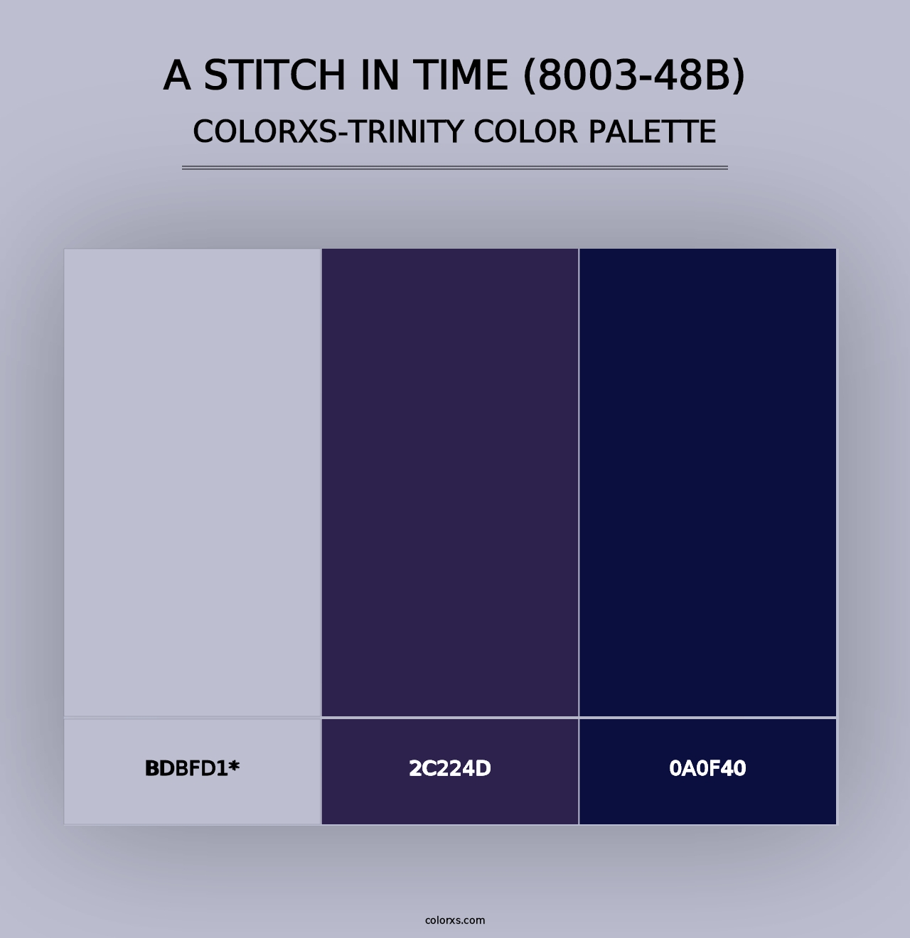 A Stitch in Time (8003-48B) - Colorxs Trinity Palette