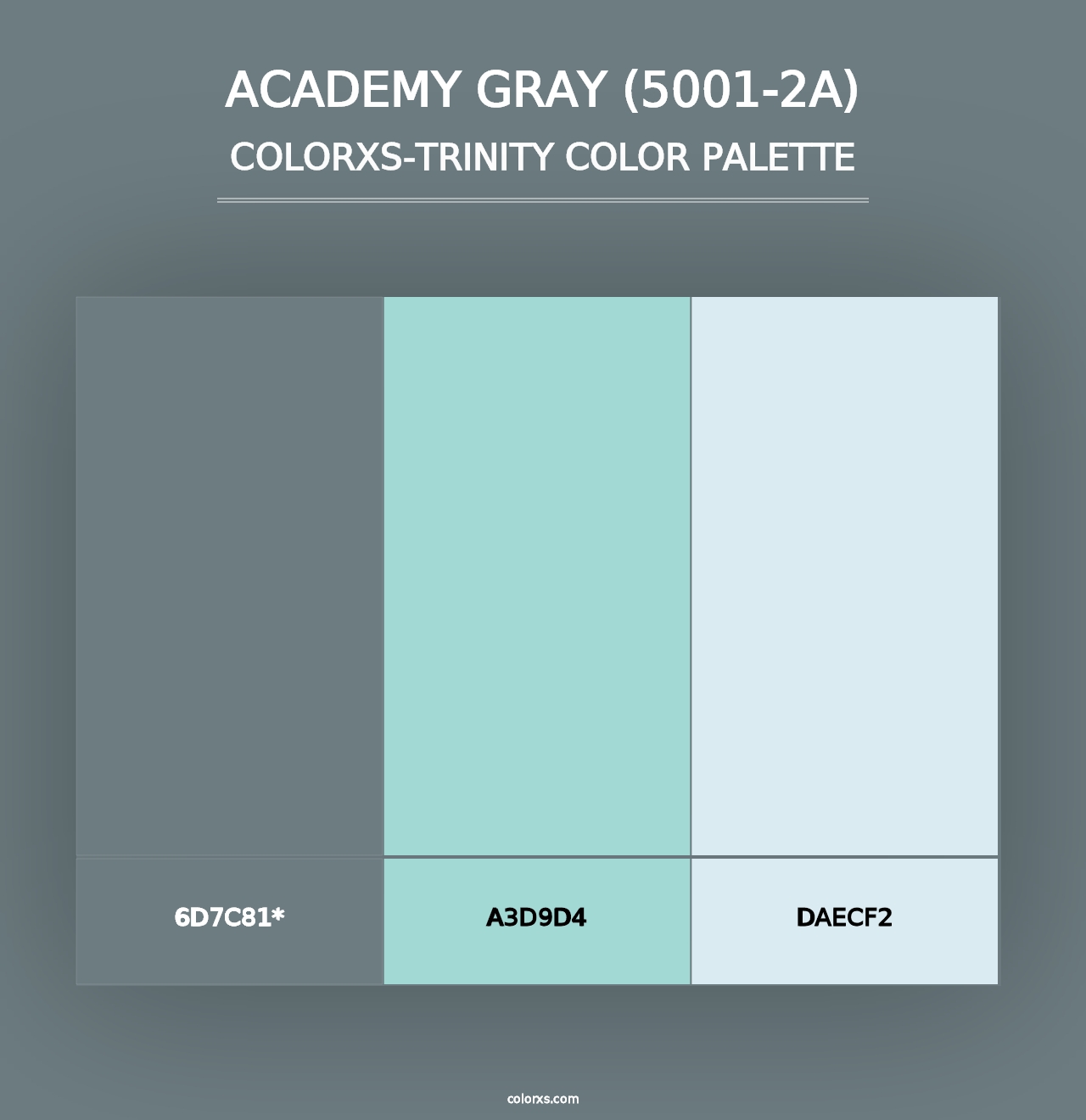 Academy Gray (5001-2A) - Colorxs Trinity Palette