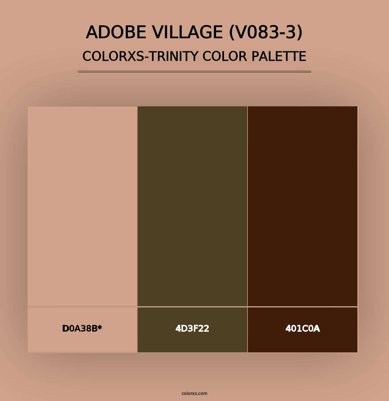 Adobe Village (V083-3) - Colorxs Trinity Palette