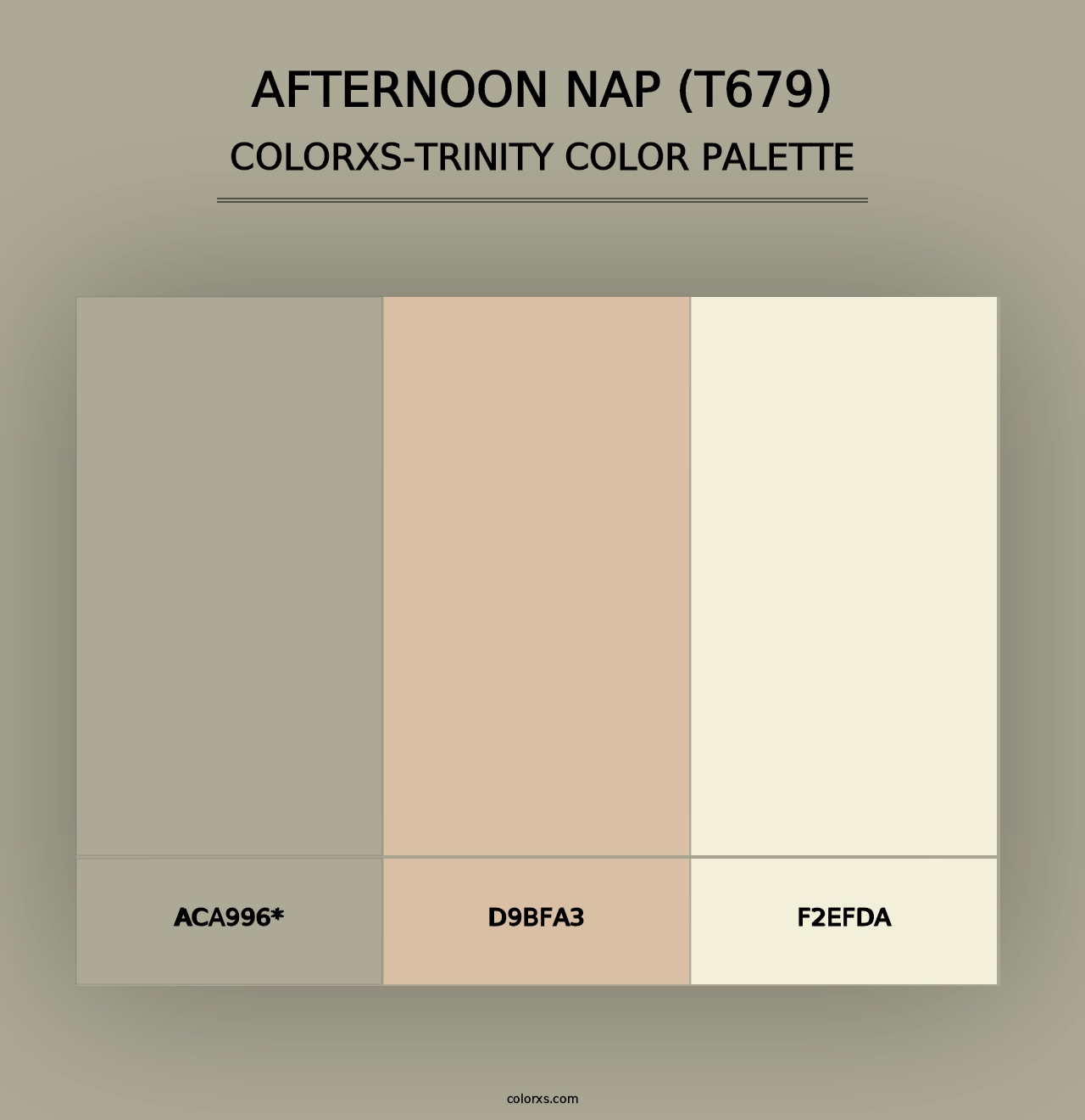 Afternoon Nap (T679) - Colorxs Trinity Palette