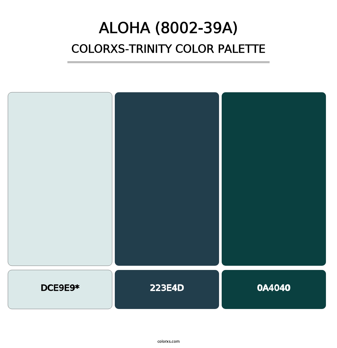 Aloha (8002-39A) - Colorxs Trinity Palette