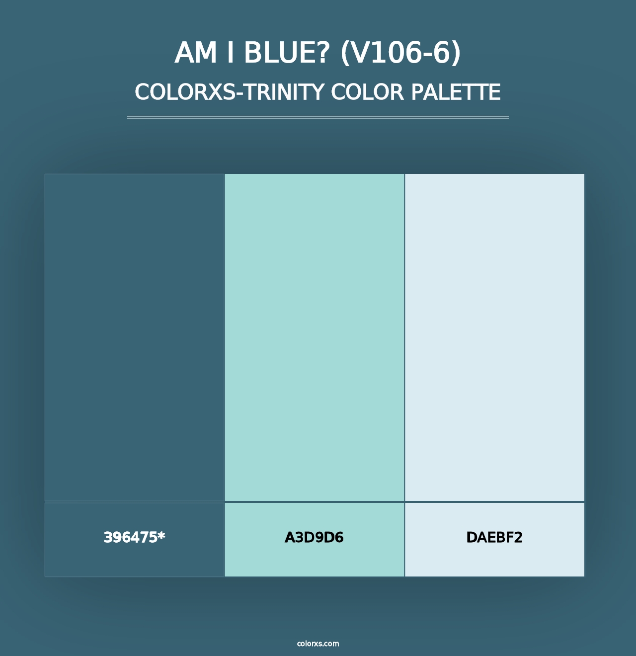 Am I Blue? (V106-6) - Colorxs Trinity Palette