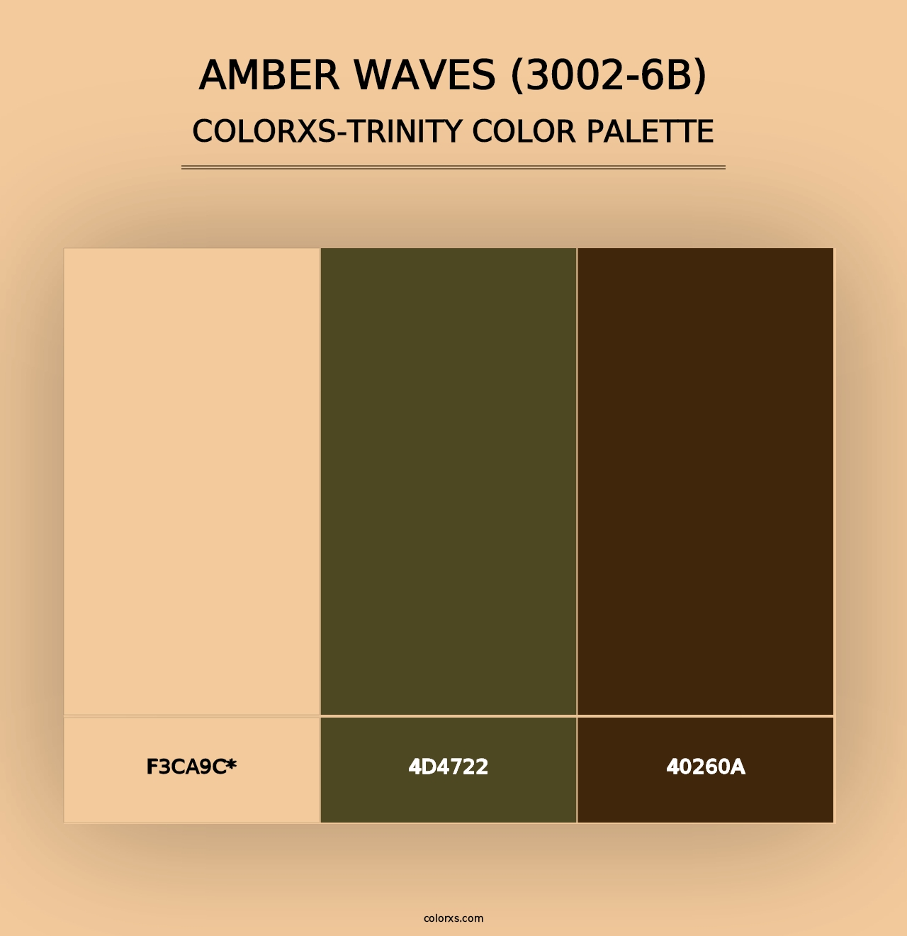 Amber Waves (3002-6B) - Colorxs Trinity Palette