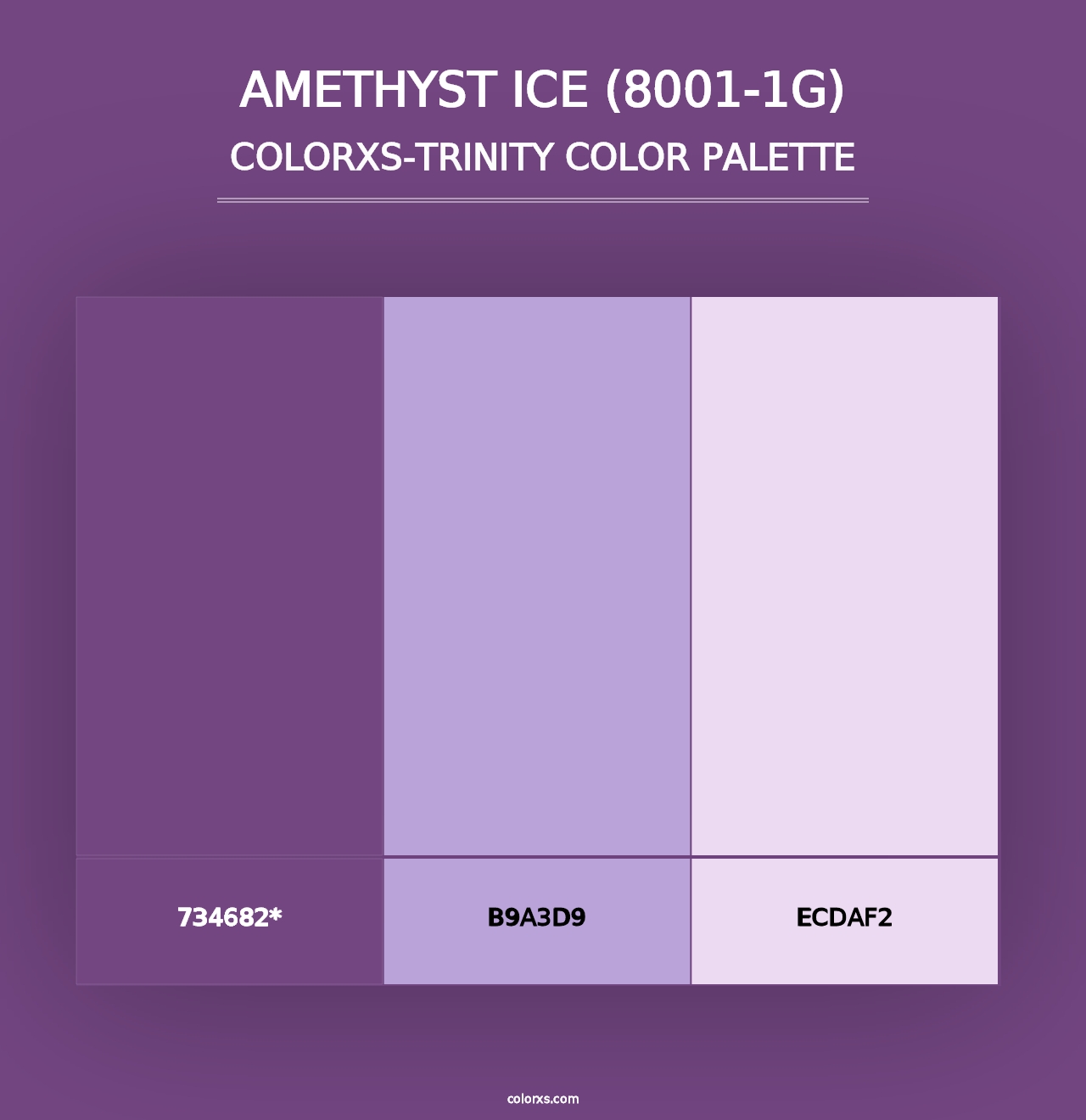 Amethyst Ice (8001-1G) - Colorxs Trinity Palette