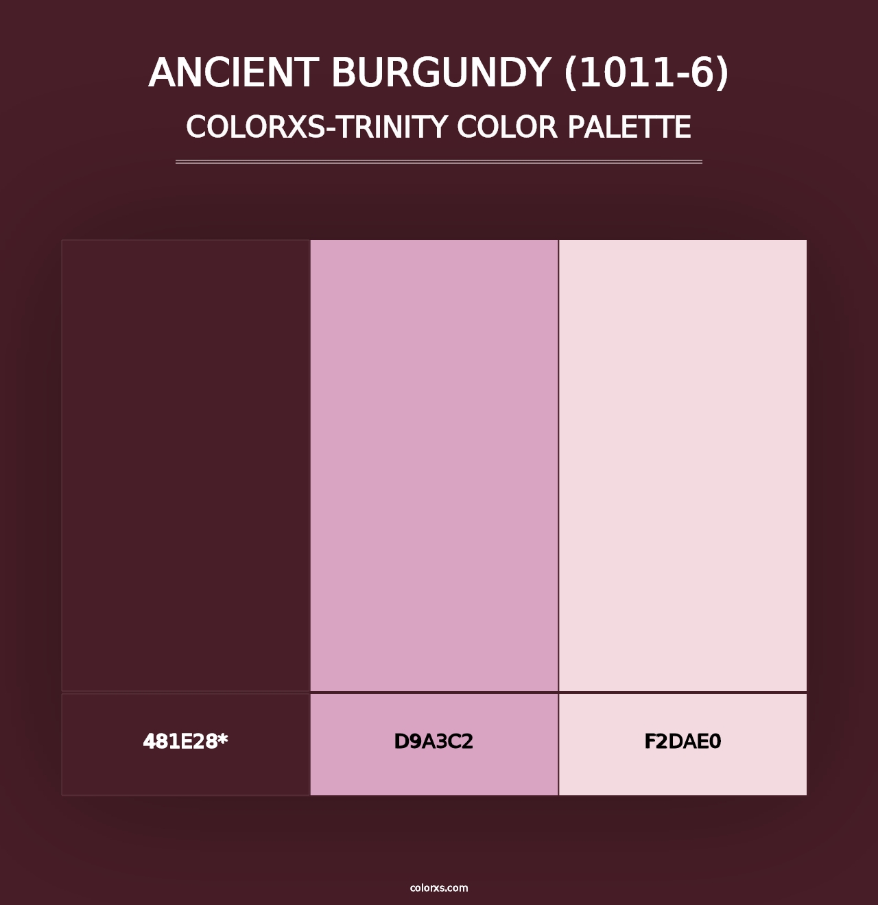 Ancient Burgundy (1011-6) - Colorxs Trinity Palette