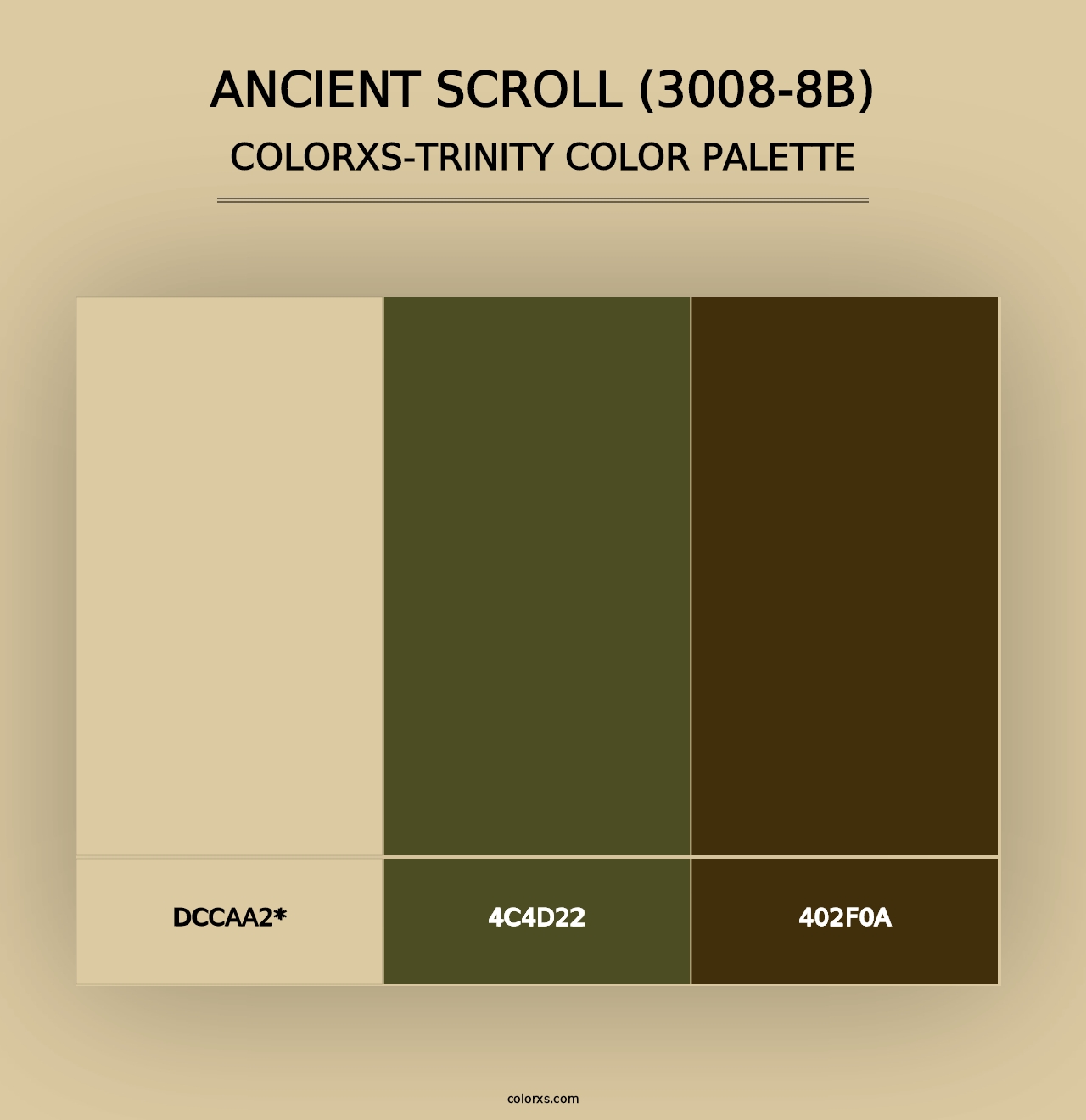 Ancient Scroll (3008-8B) - Colorxs Trinity Palette