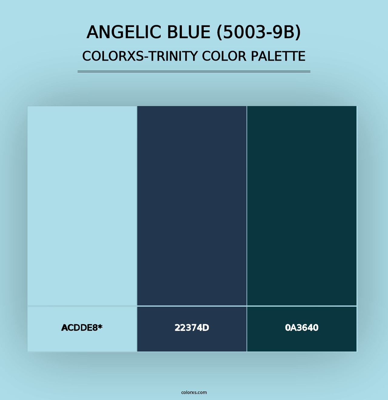 Angelic Blue (5003-9B) - Colorxs Trinity Palette