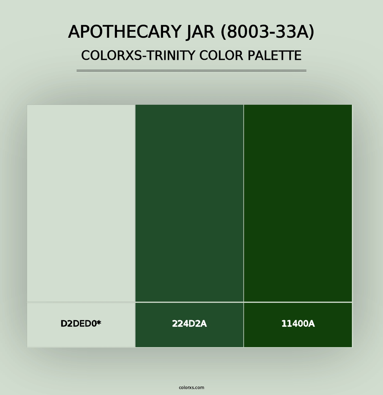 Apothecary Jar (8003-33A) - Colorxs Trinity Palette