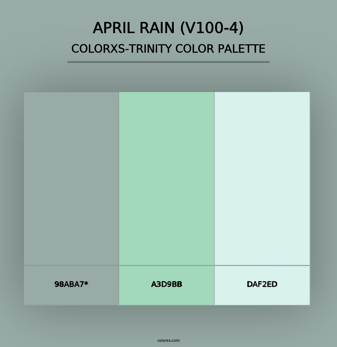 April Rain (V100-4) - Colorxs Trinity Palette