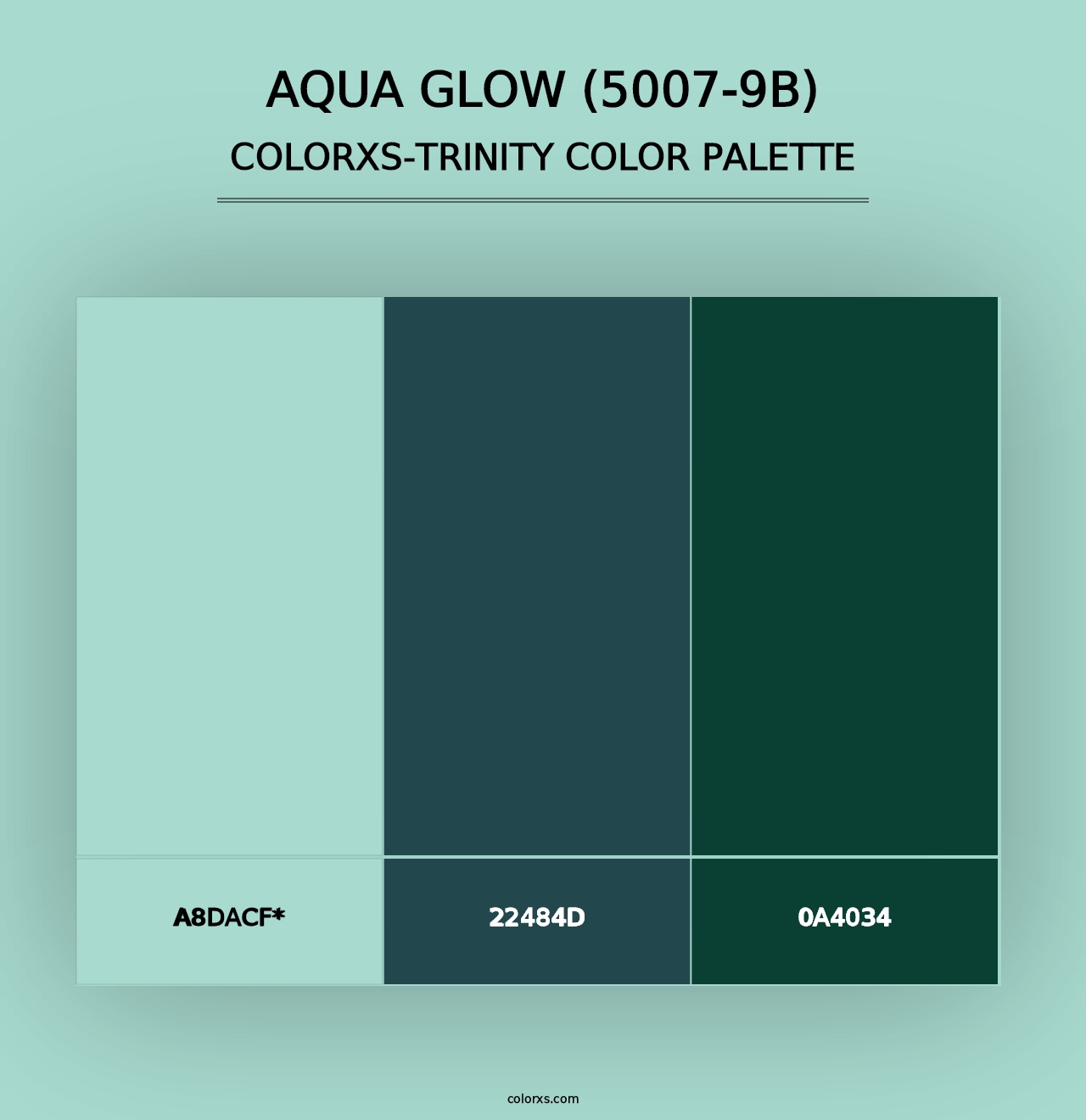 Aqua Glow (5007-9B) - Colorxs Trinity Palette