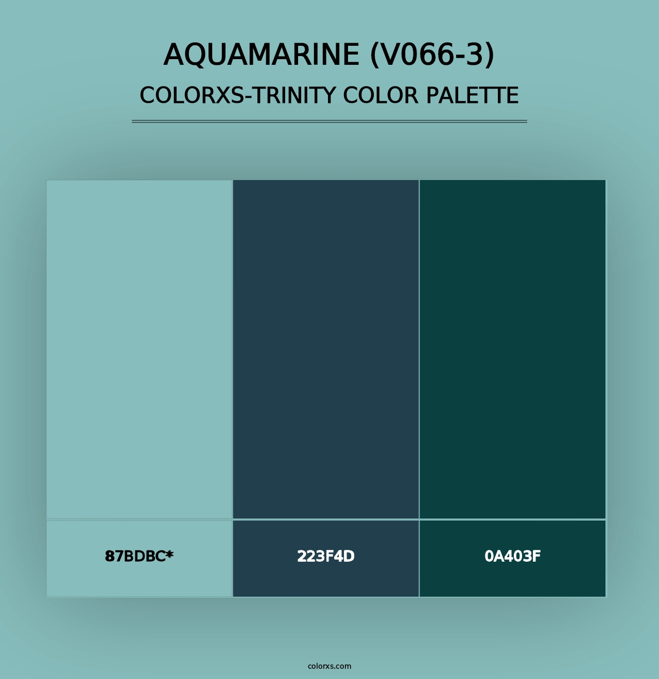 Aquamarine (V066-3) - Colorxs Trinity Palette