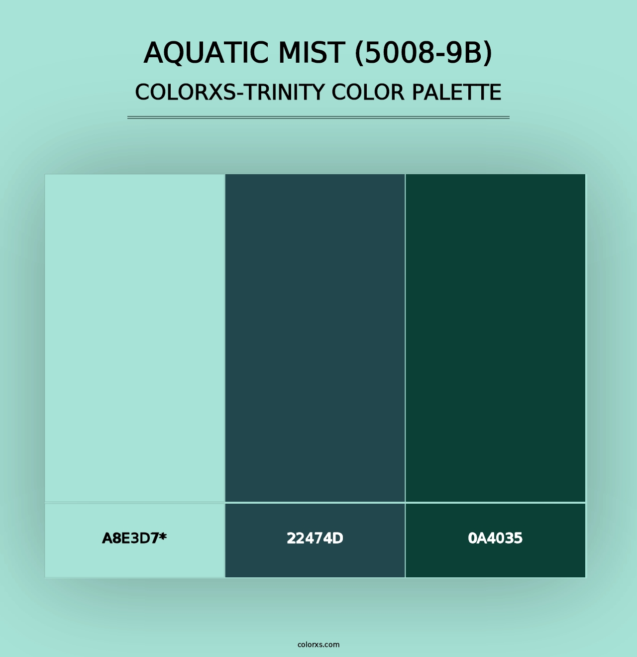 Aquatic Mist (5008-9B) - Colorxs Trinity Palette